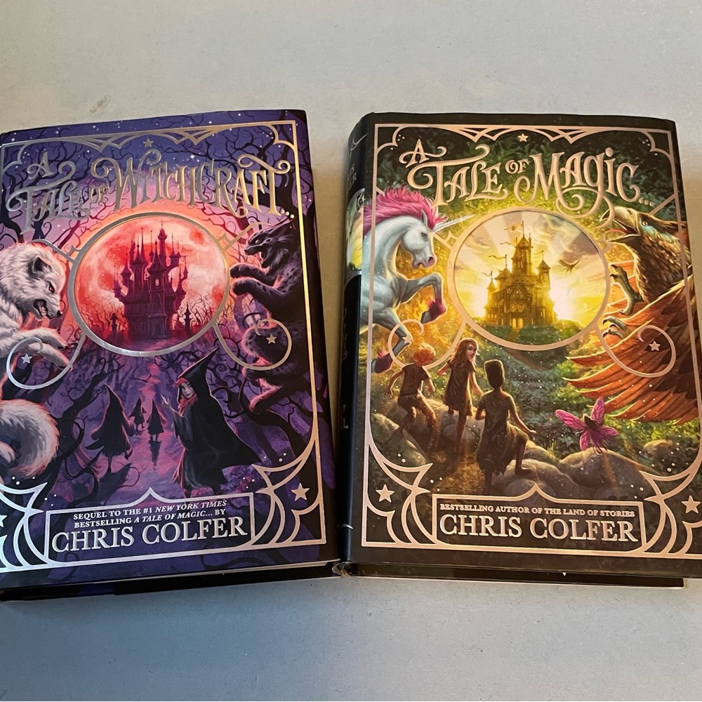 EUC Chris Colfer: A Tale of Witchcraft + A Tale of Magic (Hardcover Set of 2)